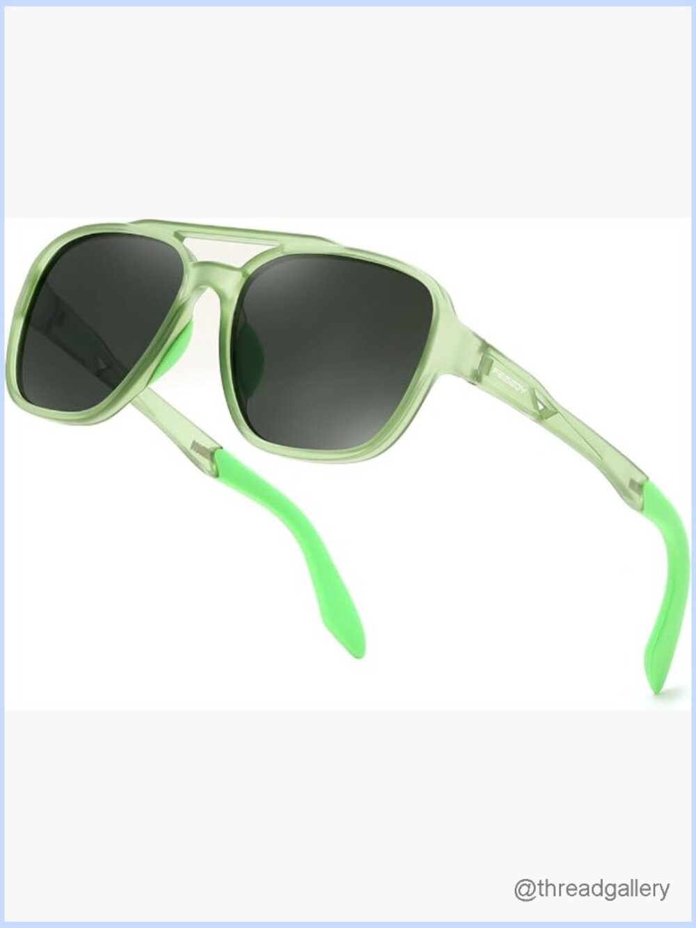 Polarized Aviator Sunglasses Retro Square TR90 Frame UV400 Protection